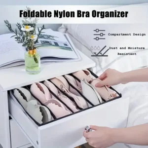 Foldable Underwear Organizer Set – 5 Pack Drawer Storage Boxes