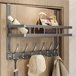 Over-the-Door Metal Hook Organizer – Multifunctional Storage Rack