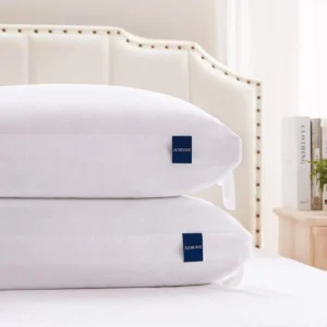 Queen Size Hybrid Adjustable Memory Foam Pillow Set – 2 Pack
