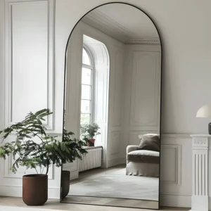 Arch Full Length Floor Mirror – 76" × 34" Freestanding Body Mirror